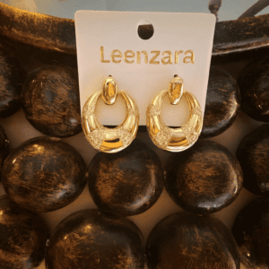Golden Aura Hoop Earring