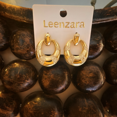 Golden Aura Hoop Earring