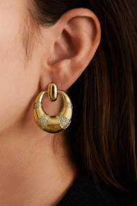 Golden Aura Hoop Earring - Image 2