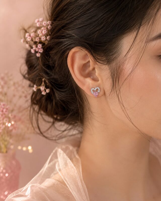 Sweet Sparkle Stud Earring - Image 2