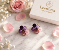 Korean Lavender Flower Stud