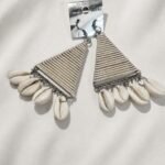 Boho Shell Triangle Earrings