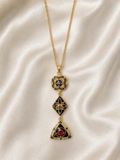 Golden 3 tier Multi Necklace