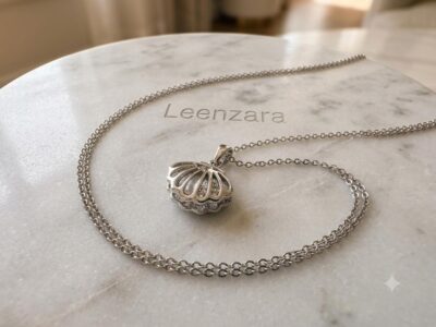 Elegant Silver Charm Necklace - Image 3