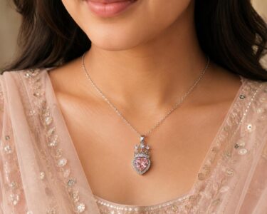 Princess Crown Heart Necklace - Image 3