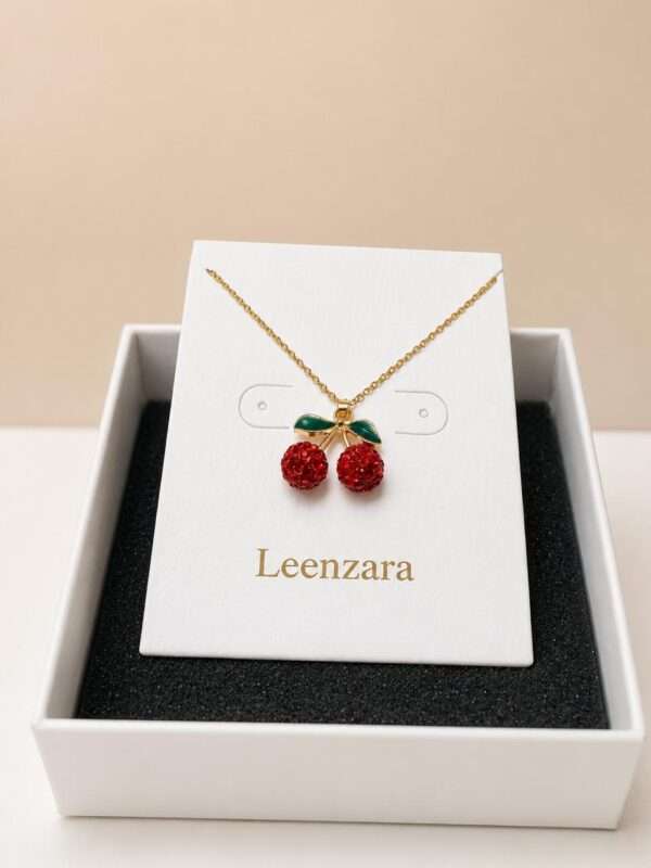 Cherry Charm Necklace for Women