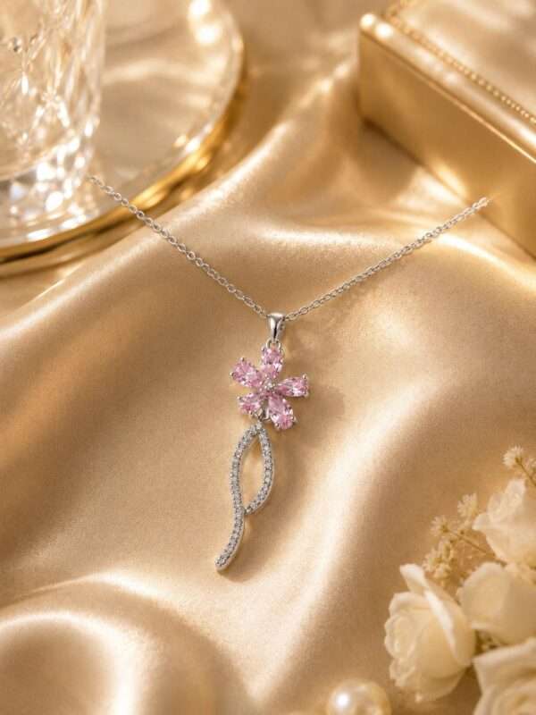 Pink Blossom Grace Necklace for Women