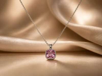 Rose Spark Halo Necklace for Women - Image 3