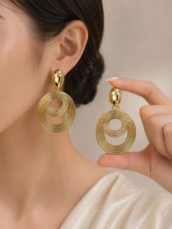 Leenzara Solar Ring Earrings - Image 2