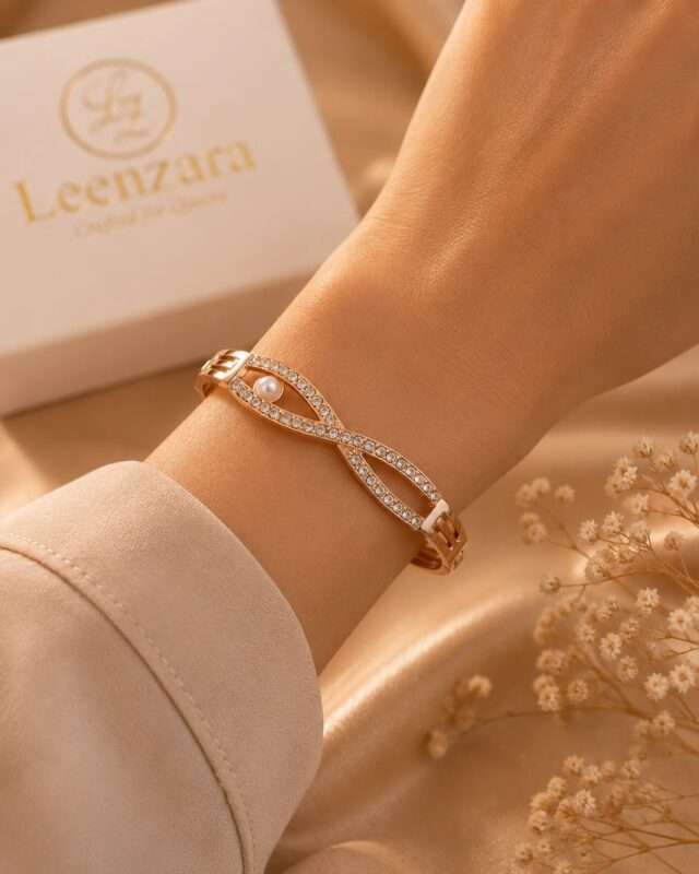 Infinity Gold Bracelet - Image 3