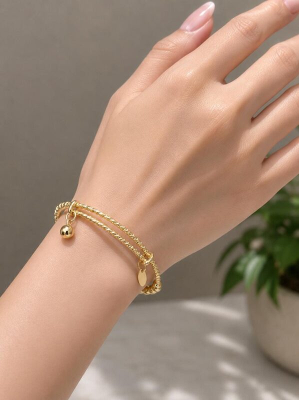 Golden Charm Bangle for women | Stylish Artificial Jewellery