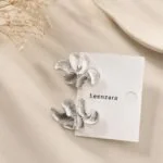 Silver Bow Studs Earrings